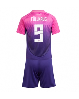 Germania Niclas Fullkrug #9 Maglia Gara Trasferta Repliche Europei 2024 Bambino